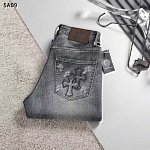 Chrome Hearts Jeans For Men # 306809, cheap Chrome Hearts Jeans