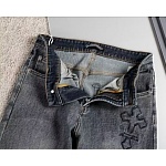 Chrome Hearts Jeans For Men # 306809, cheap Chrome Hearts Jeans