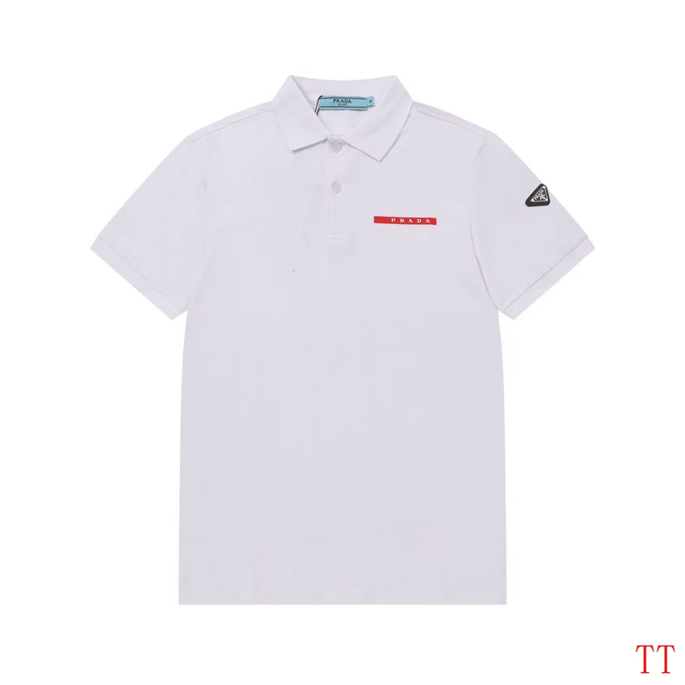 Prada Short Sleeve Polo Shirts For Men # 307113