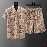 Louis Vuitton Shirt Short Set For Men # 307086, cheap LV Shirt Short Set