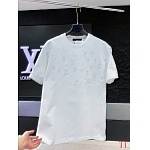 Louis Vuitton Short Logo Embroidered Sleeve T Shirts For Men # 307108