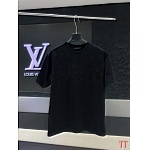 Louis Vuitton Short Logo Embroidered Sleeve T Shirts For Men # 307109