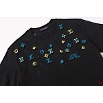 Louis Vuitton Short Logo Embroidered Short Sleeve T Shirts For Men # 307138, cheap Short Sleeved