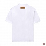Louis Vuitton Logo Embroidered Short Sleeve T Shirts For Men # 307139, cheap Short Sleeved