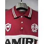 Amiri Short Sleeve Polo Shirts For Men # 307174, cheap Amiri T Shirt